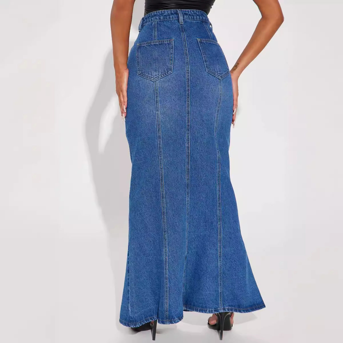 Women's Charming Summer Stretch Denim Dress Skirts