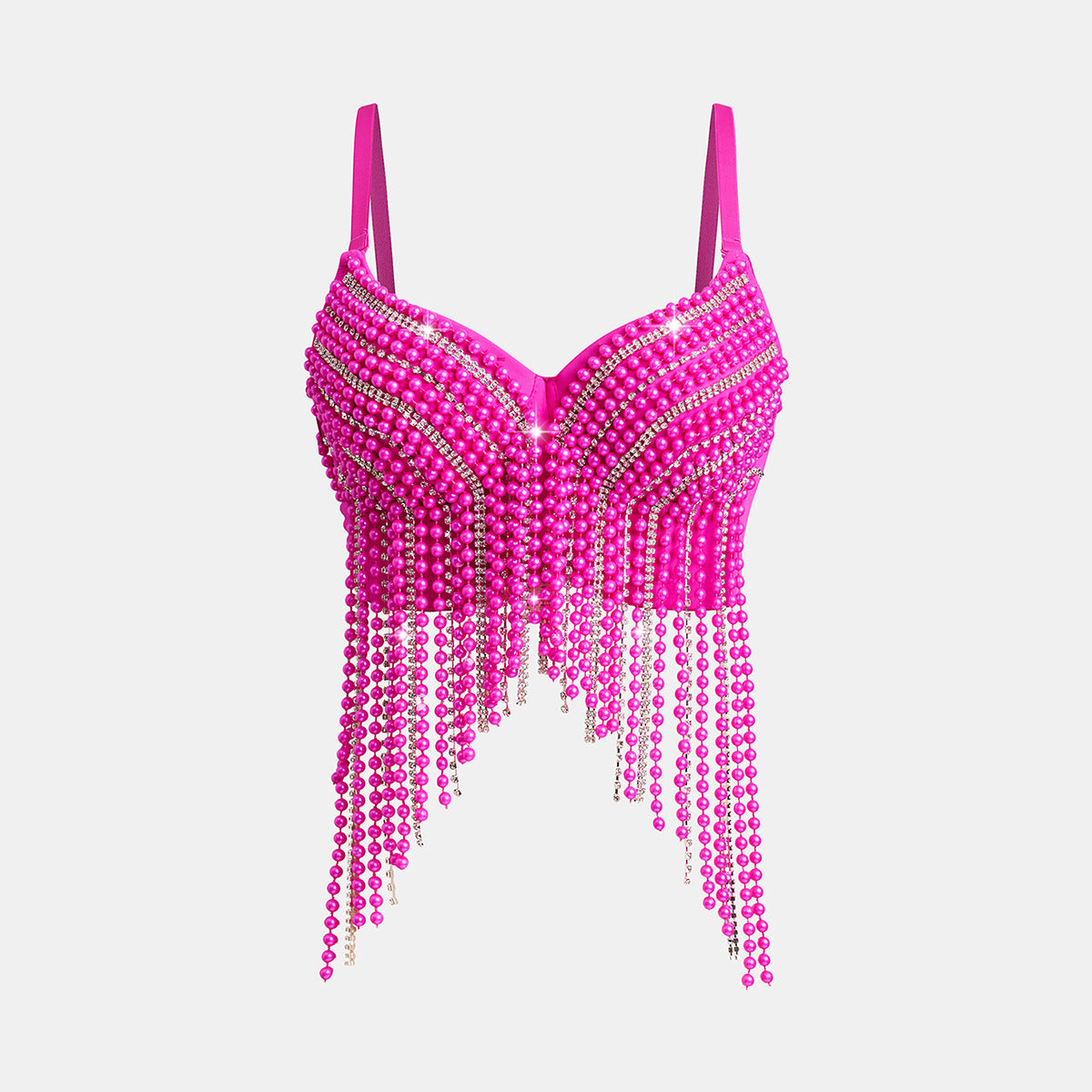 Fishbone Bra Beaded Tassel Sling Hot Tops