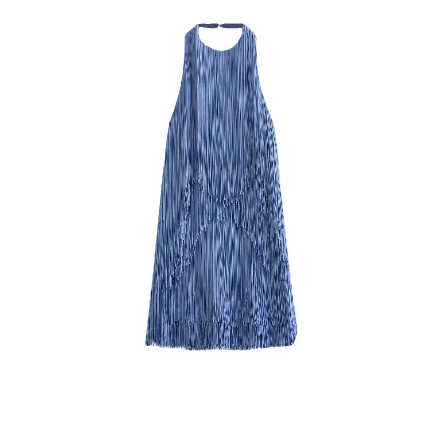 Women's Summer Sexy Backless Decorated Tassel Dress Dresses