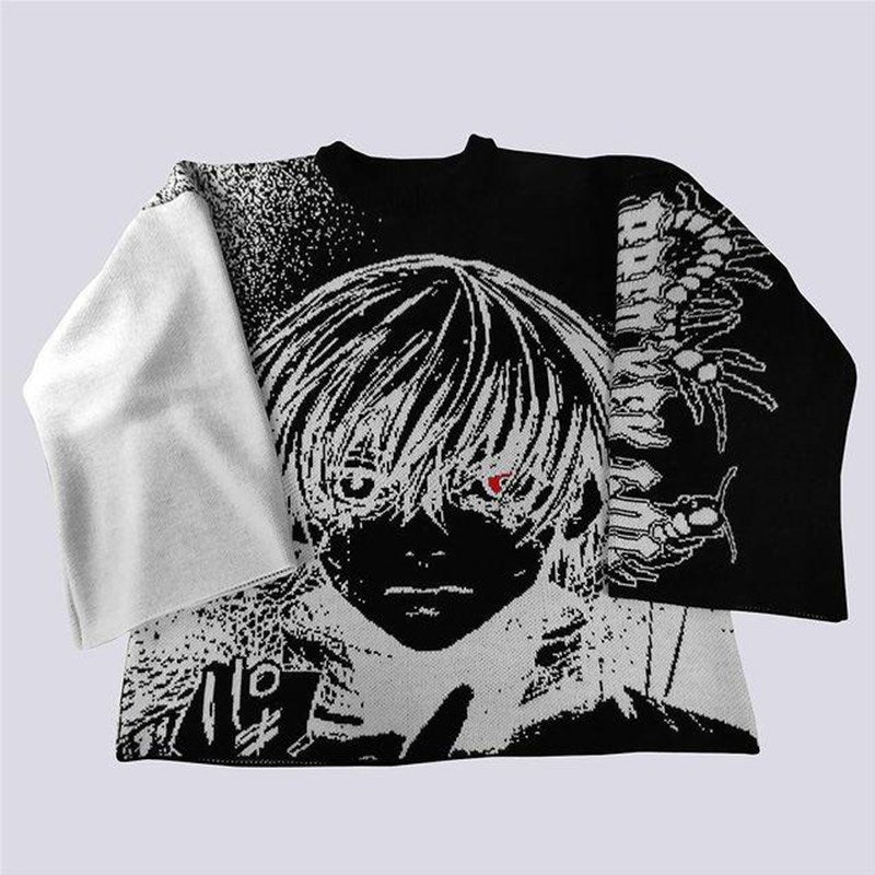 Fashion Round Neck Pullover Jacquard Long Sleeve Sweaters