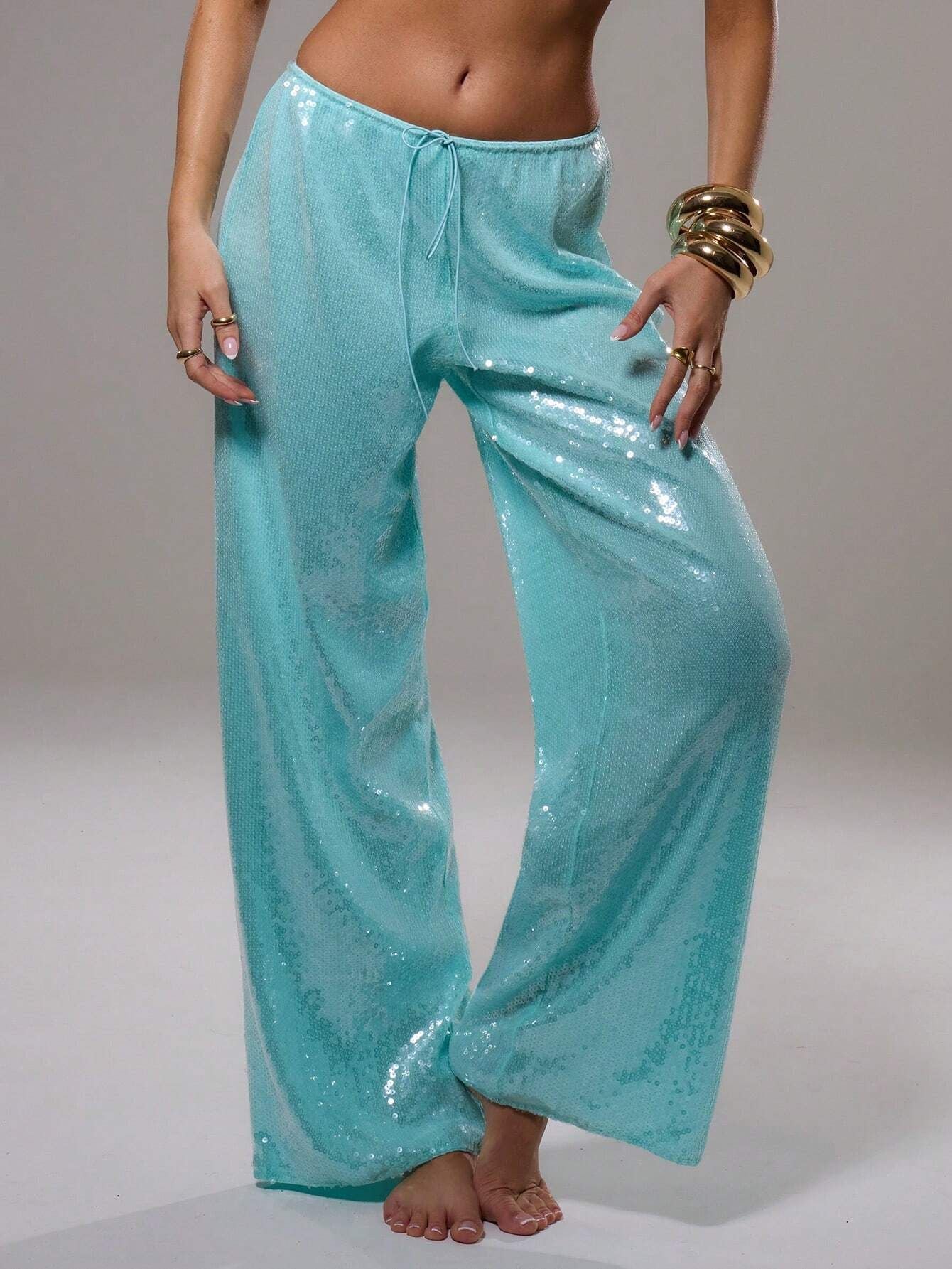 Women's Sequined Casual Loose Wear Autumn Fashion Pants