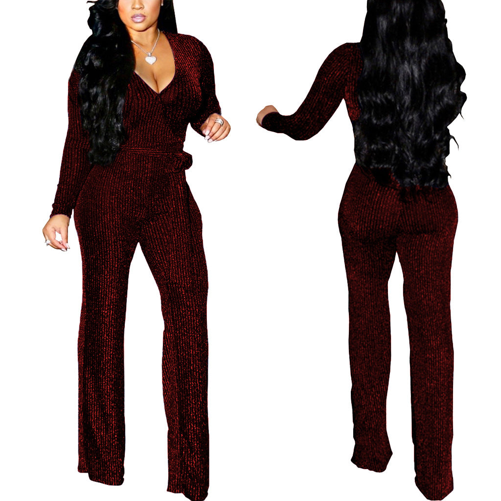 Women's Winter Standard Fashionable Gold Sier Striped Pants