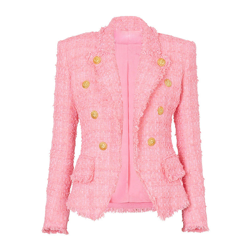 French Style Temperament Tassel Edge Slim Blazers
