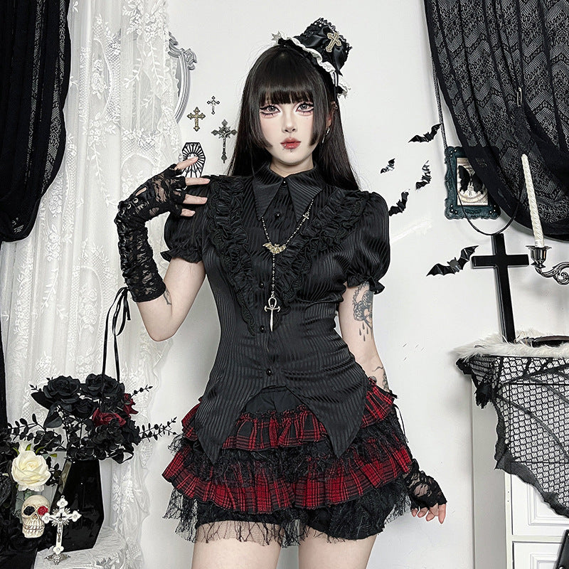 Spider Web Pumpkin Asian Culture Summer Skirts