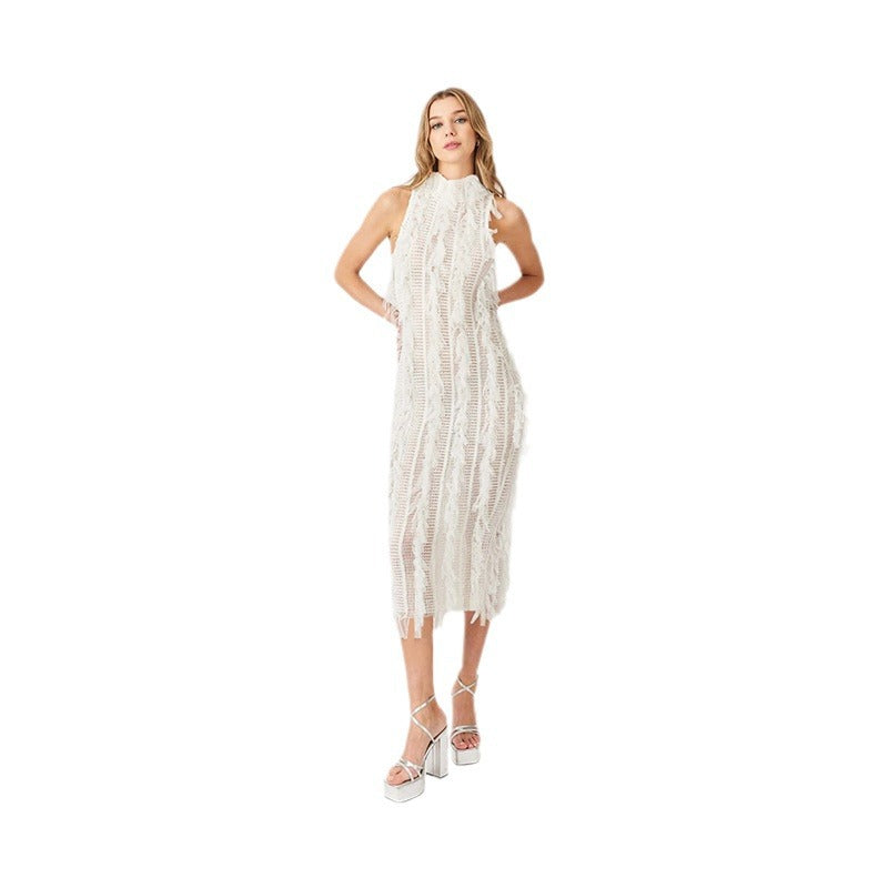 Women's Fashion Sexy Tassel Slim Temperament Elegant Dresses