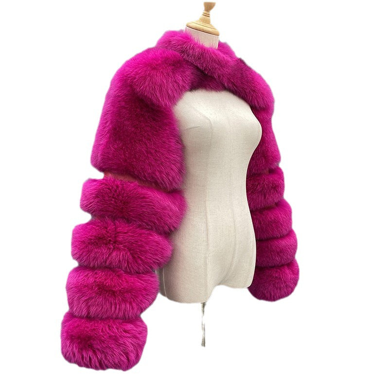 Women's Fur Artificial Imitation Fox Ultra Faux Coats