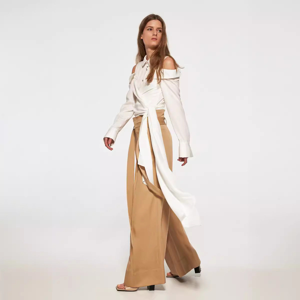 Women's Style Vintage Shirt Elegant Versatile Long Blouses