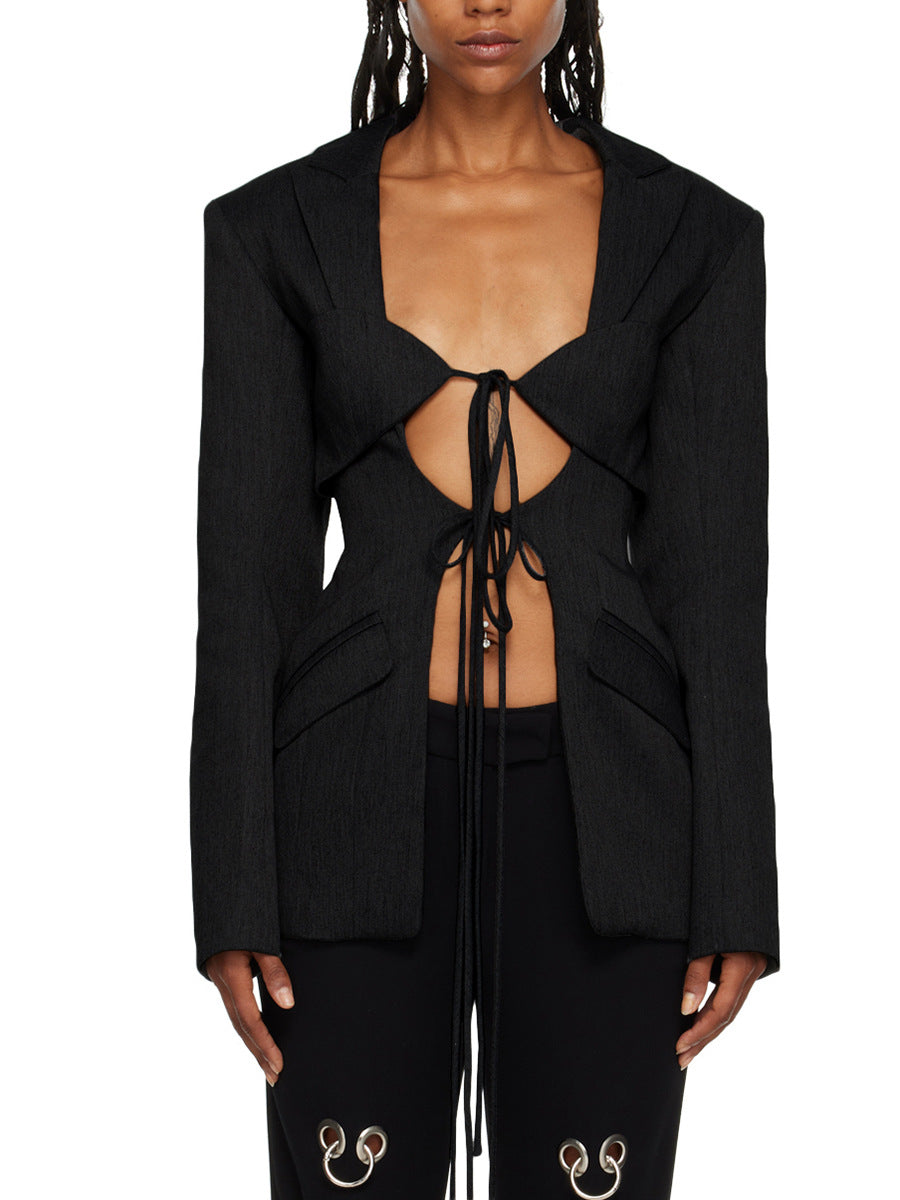 Women's Fashion Sexy Cutout Tight Waist Irregular Suits