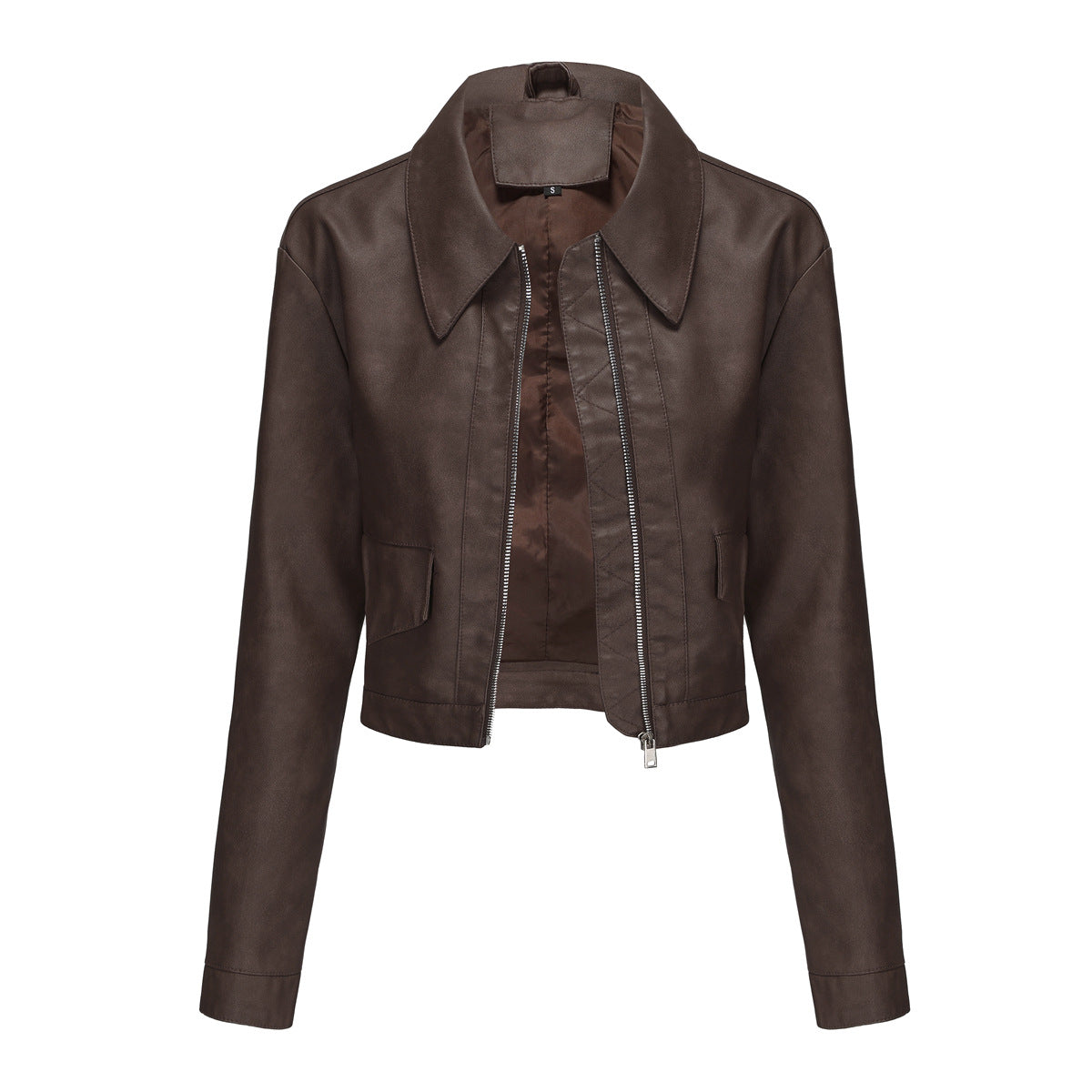 Women's Thin Leather Long-sleeved Casual Fashion Jackets