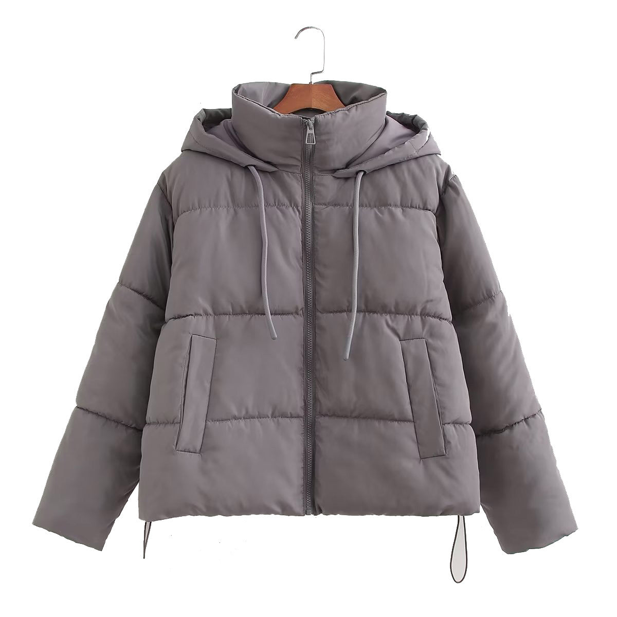 Women's French Style Seven Colors Hood Cotton Coats