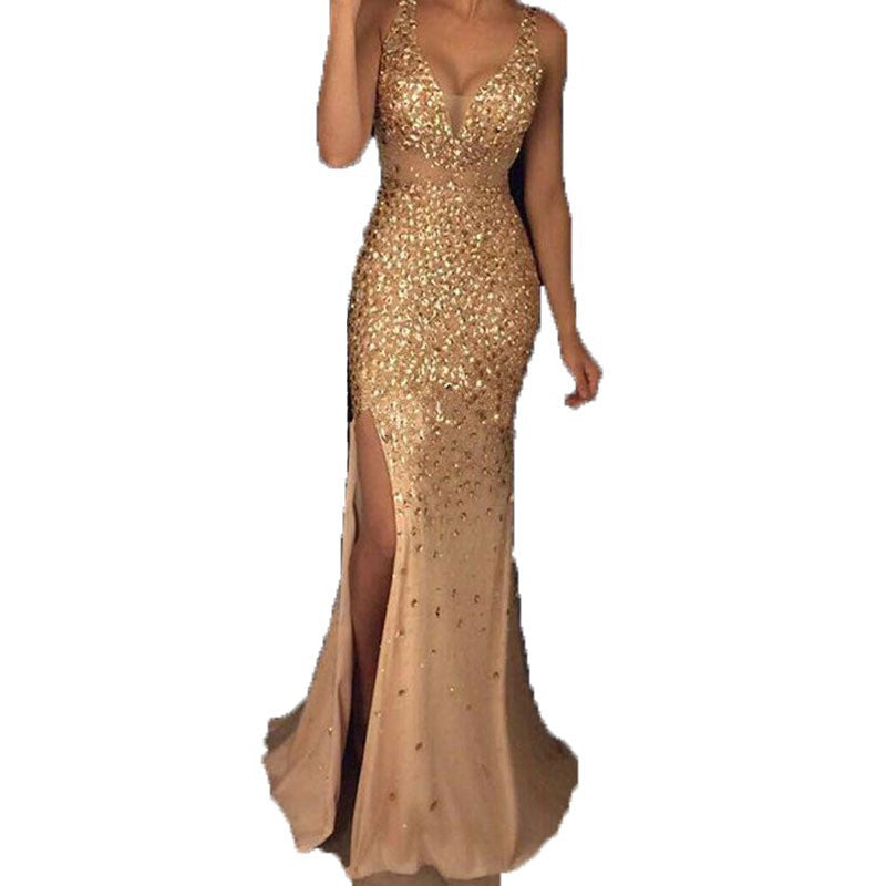 Women's Popular Spring Bronzing Party Dress Dresses