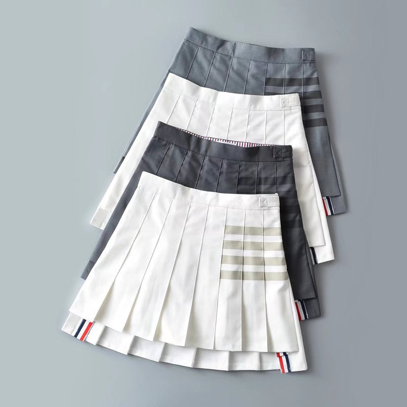 Women's High Waist Preppy Style Irregular Pleated Skirts