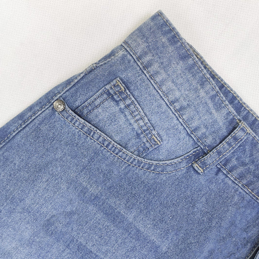 Women's Slouchy Denim Hot Stitching Irregular Skirts