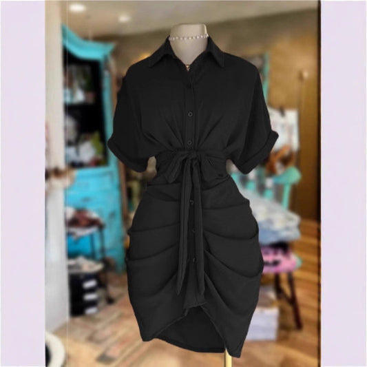 Women's Wind Casual Solid Color Batwing Sleeve Blouses
