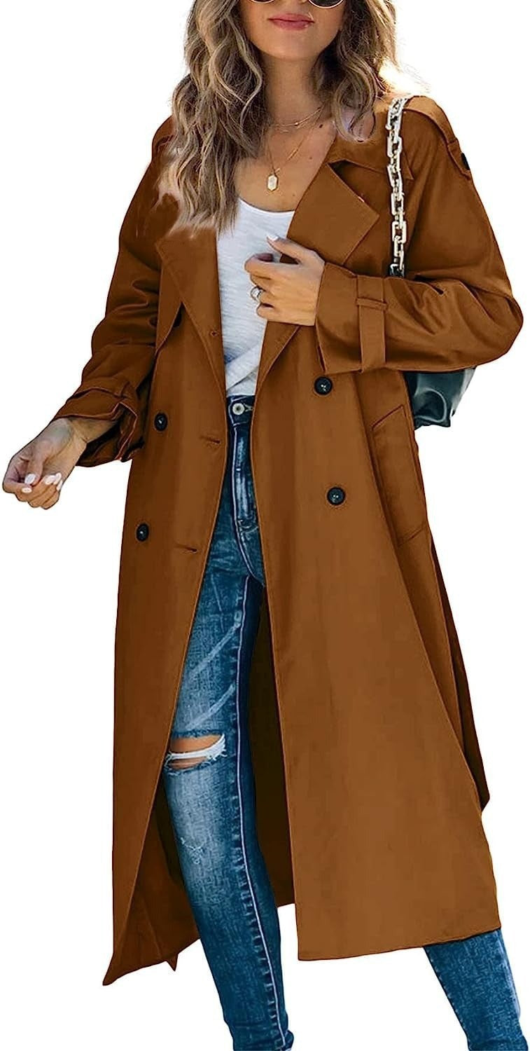 Women's Slouchy Winter Autumn Trench Overcoat Coats