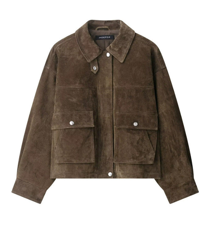 Women's Creative Fashion Pocket Decoration Pilot Jackets