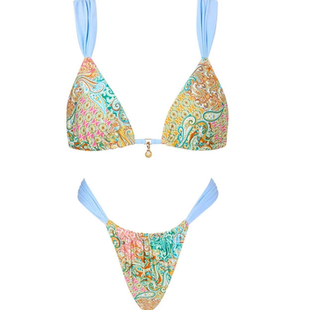 Split Swimsuit Lady Sexy Bikini Beach Blouses