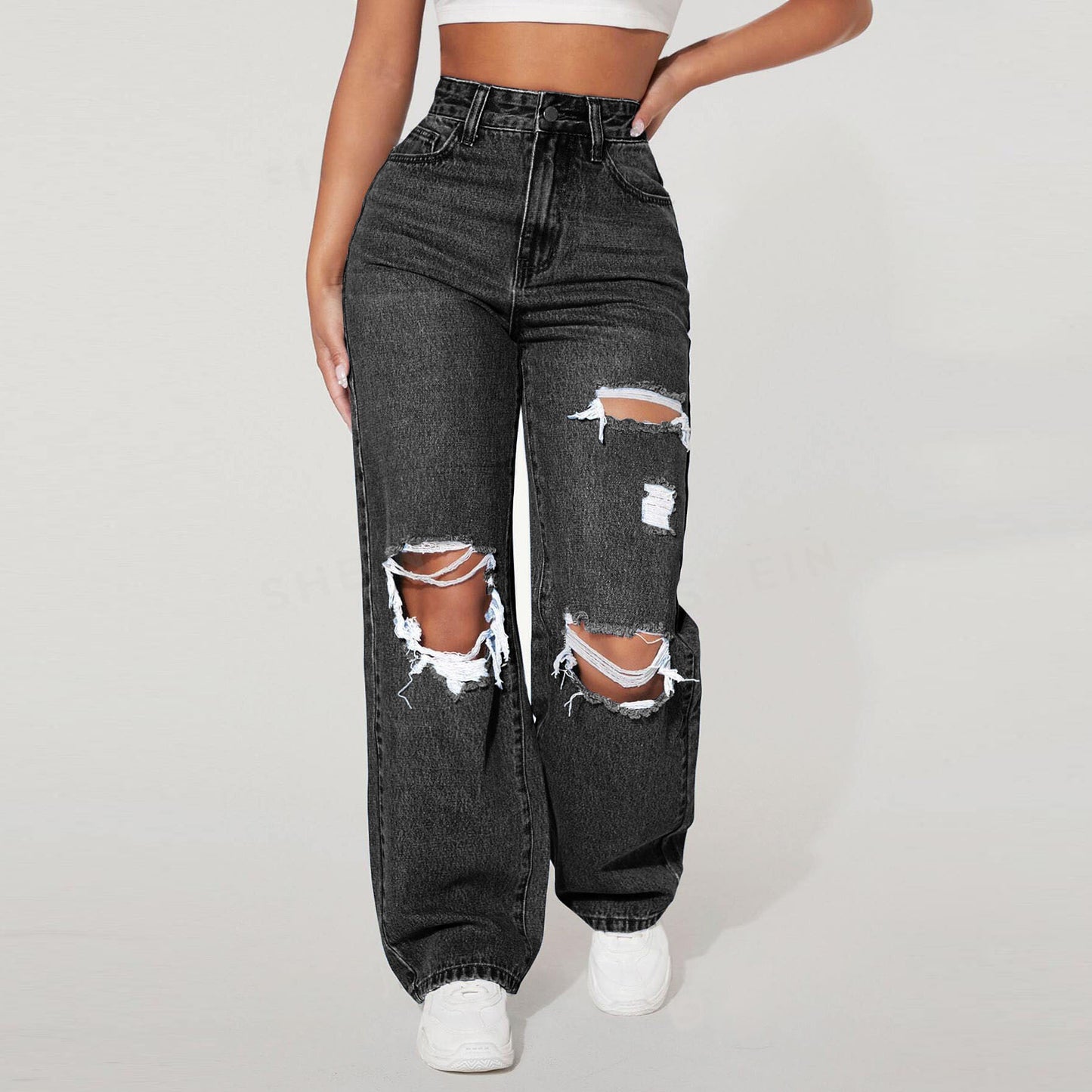 American Hot Straight Loose Street Casual Jeans