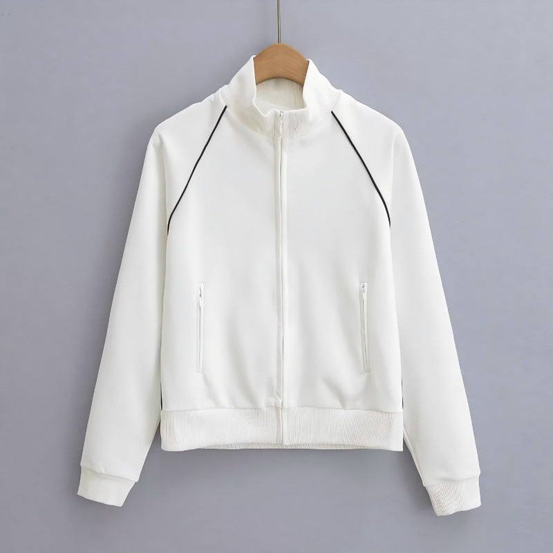 Women's American Style Street Hipster Stand-up Collar Jackets