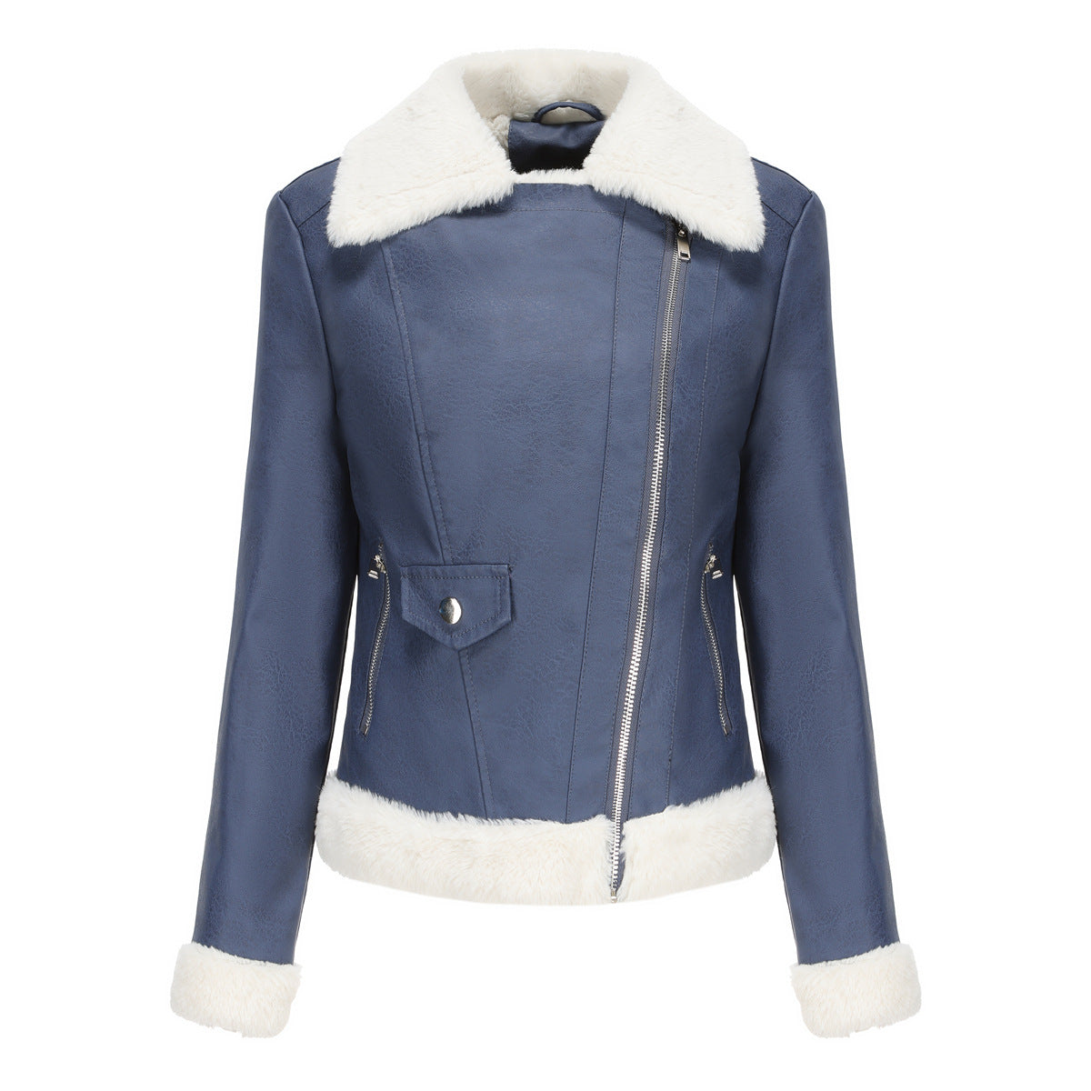 Women's European Warm Long Sleeves Turn-down Collar Jackets