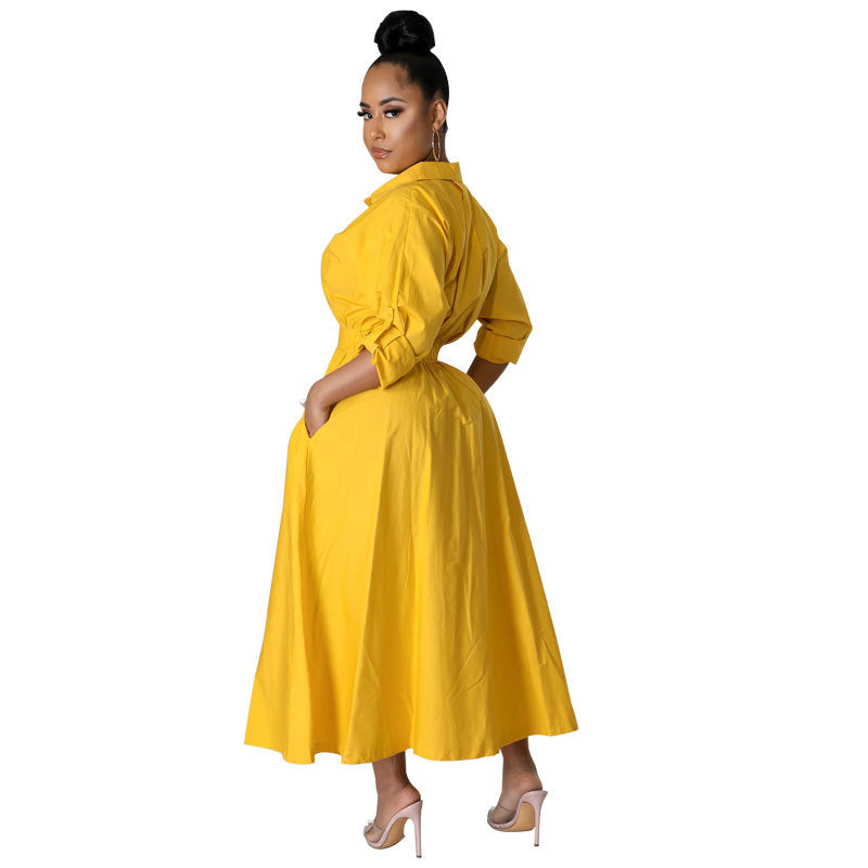 Women's Shirt Casual Long Sleeve Solid Color Blouses