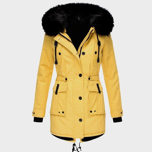 Women's Fleece-lined Thickened Cotton Padded Clothes Winter Coats