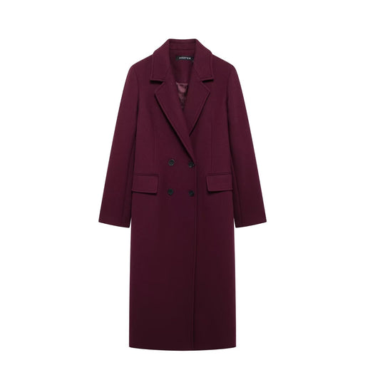 Autumn Blended Double Row Ornament Long Coats