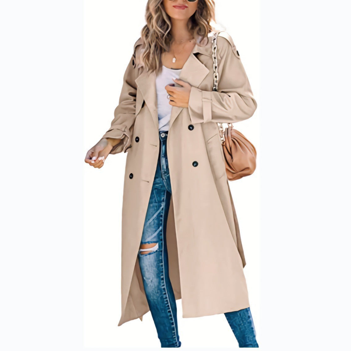 Women's Slouchy Winter Autumn Trench Overcoat Coats
