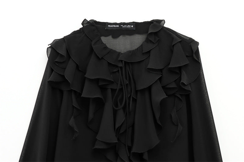 Women's Spring Shirt Long Fashion Loose Casual Blouses