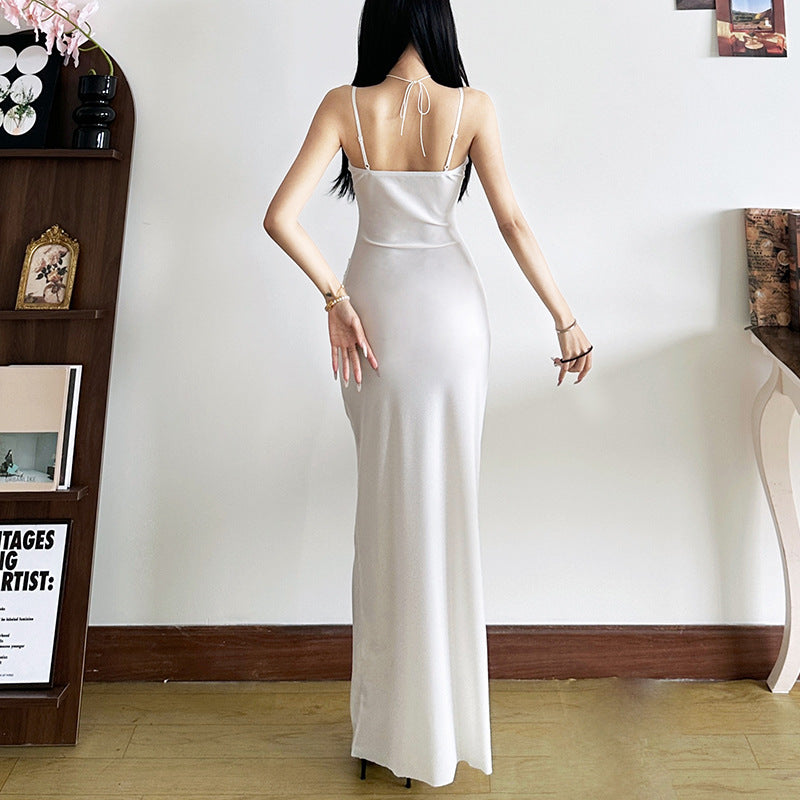 Women's Color Slim Fit High Waist Fashion Dresses