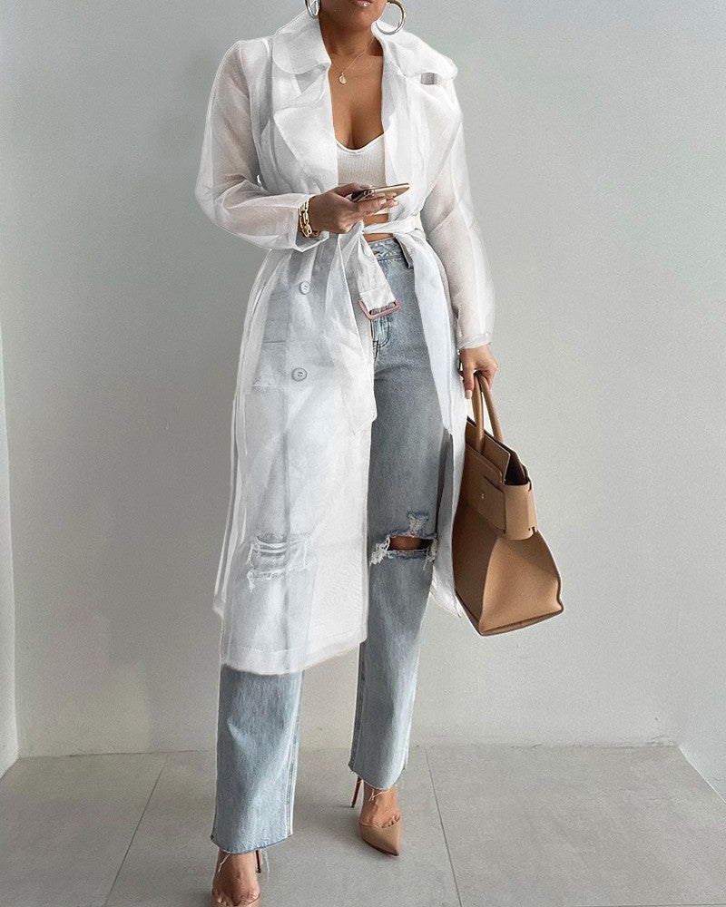 Women's Autumn Solid Color Lantern Sleeve Casual Blouses