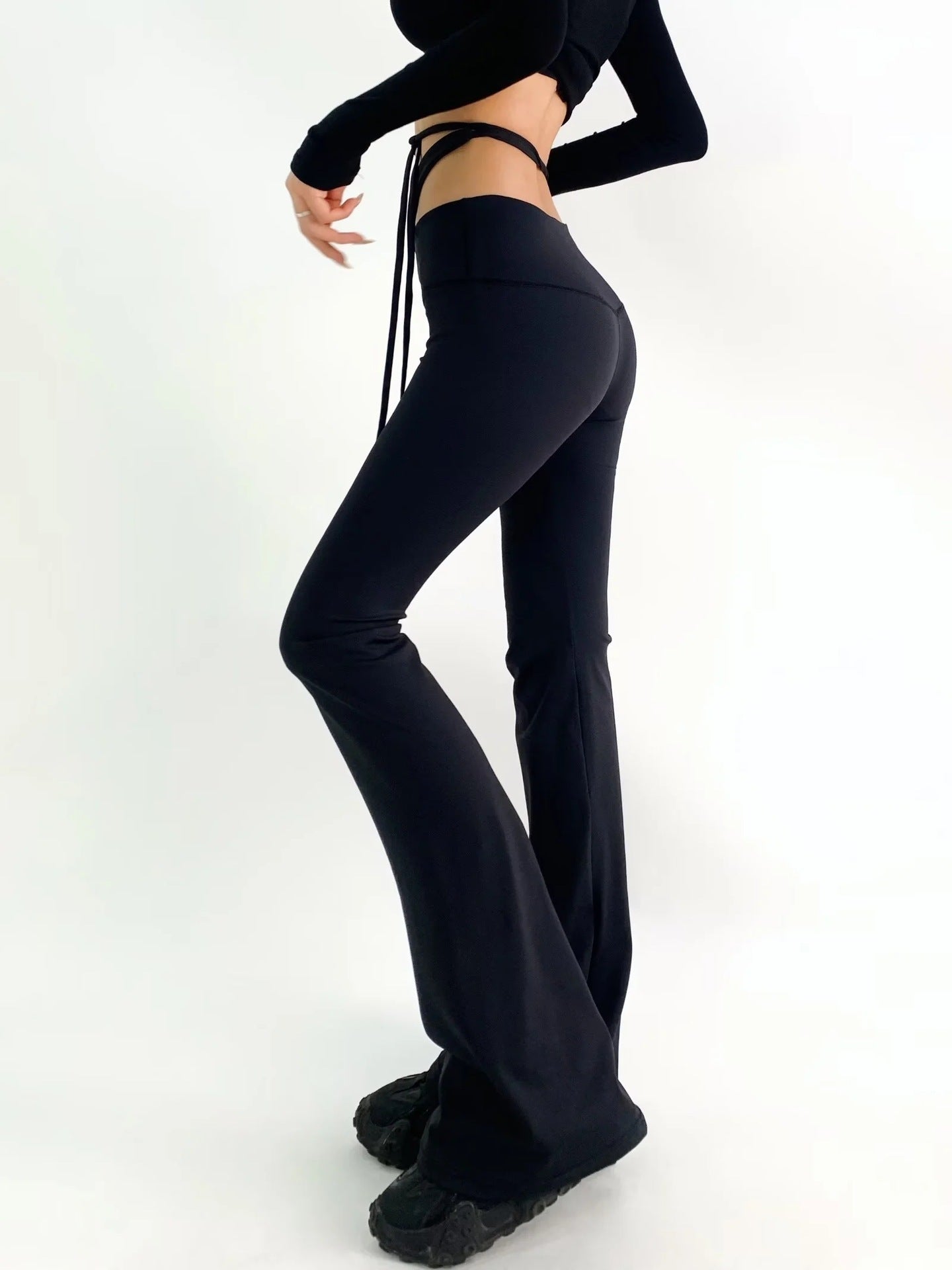 Women's Autumn Sexy Tight High Waist Yoga Solid Color Pants