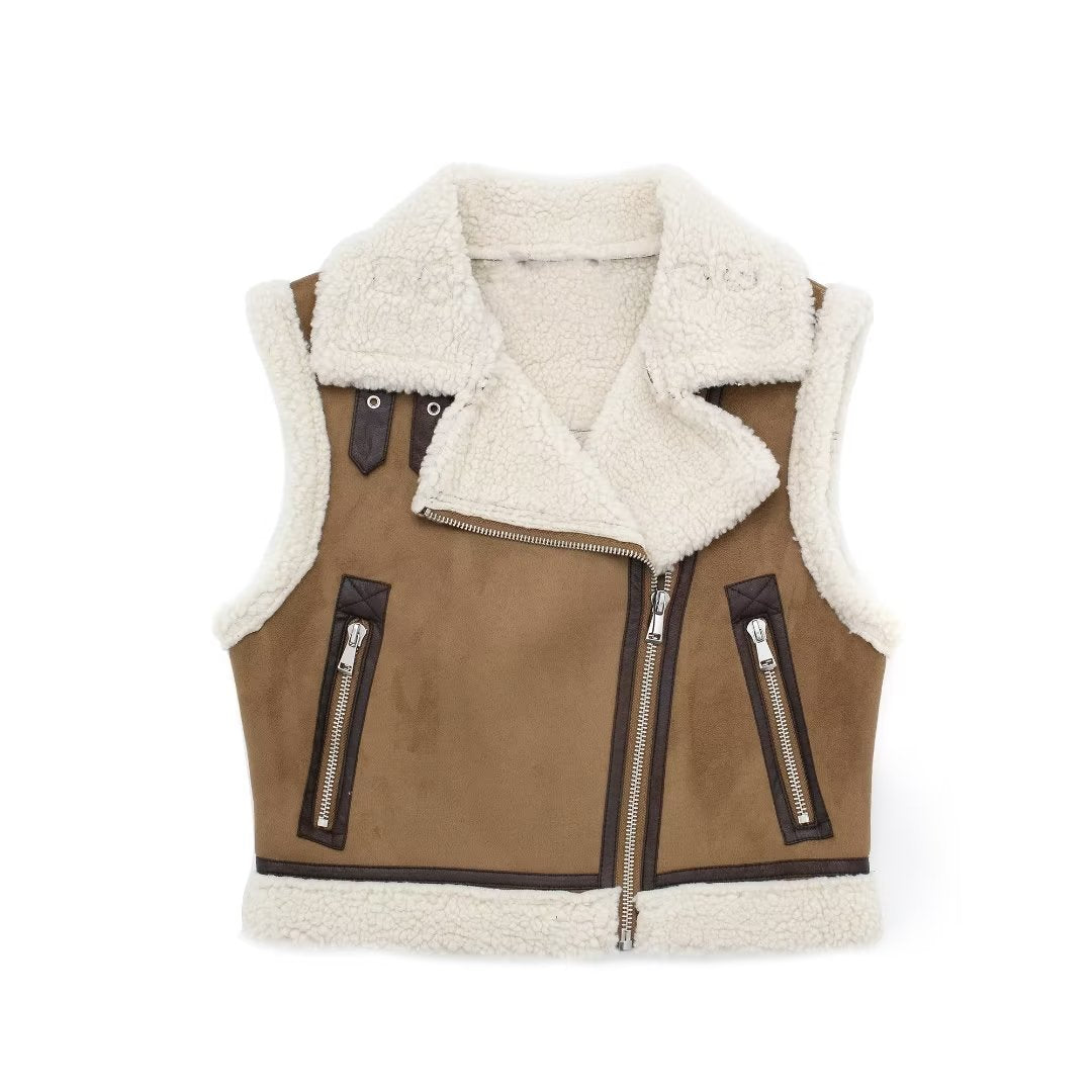 Women's Popular Autumn Double-sided Leather Fur Vests