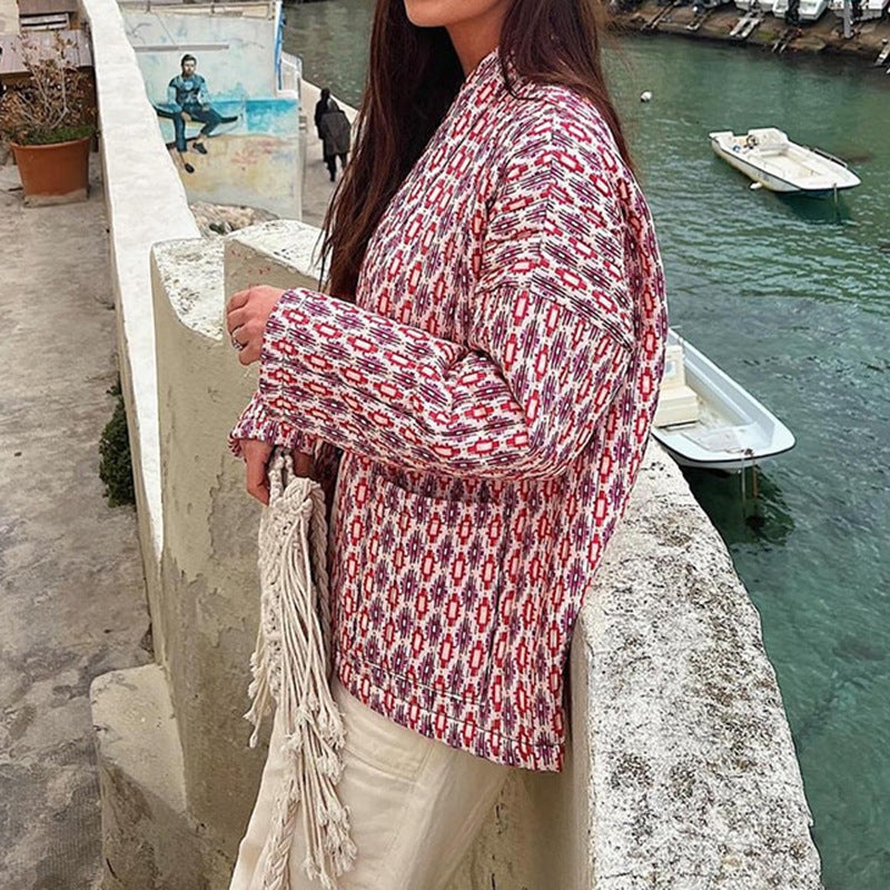 Women's Cool Unique Autumn Elegant Printed Coats