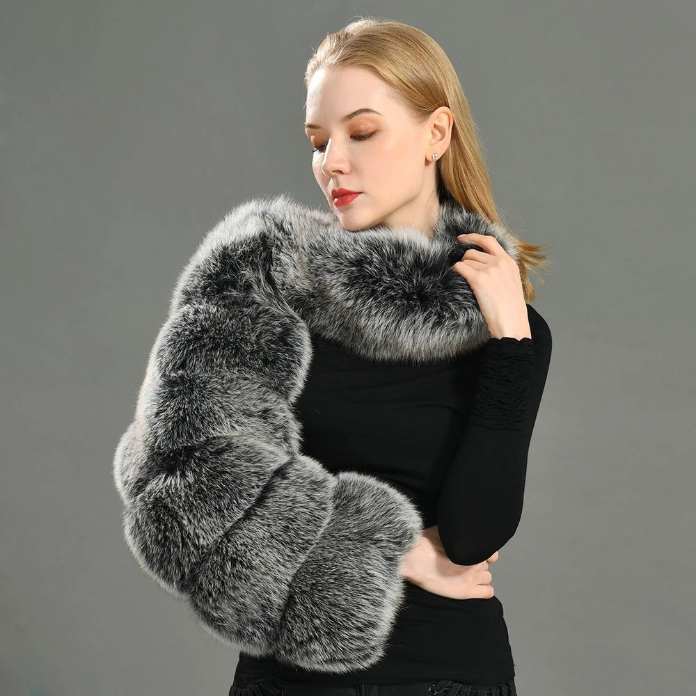 Women's Fur For Imitation Long Sleeve Shawl Coats