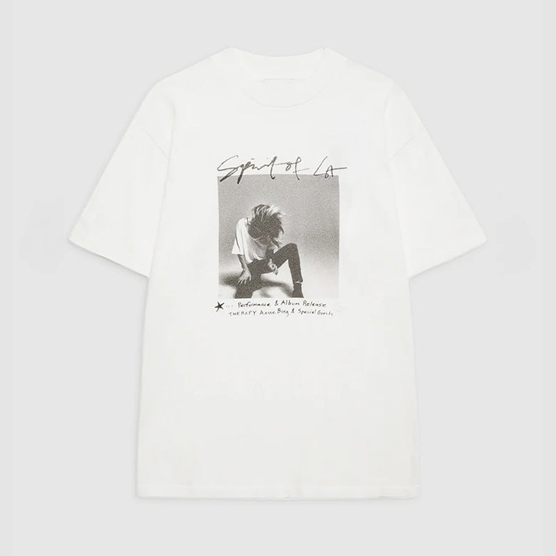 Women's Niche Front Digital Printing Album Cover Rock Blouses