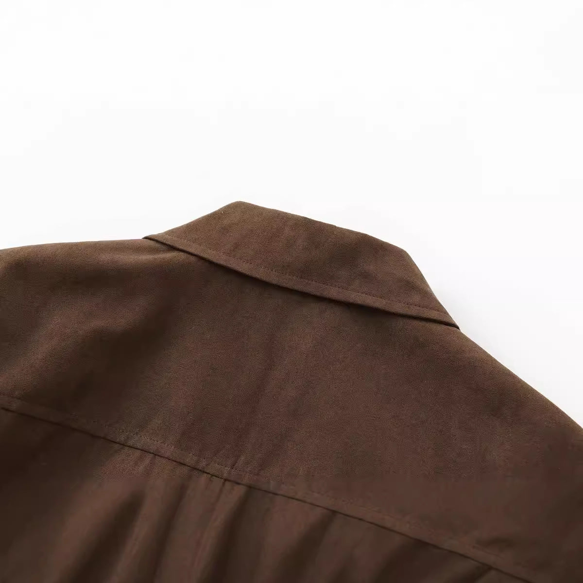 Autumn Old Money Style Brown Suede Jackets