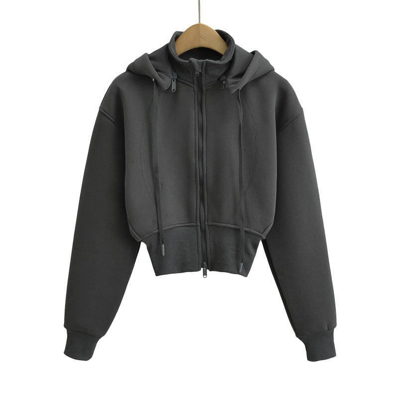 Women's Detachable Hooded Fleece American Hot Loose Sweaters