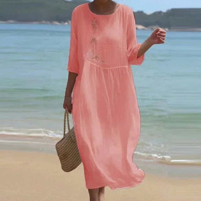 Women's Summer Long Printed Casual Fashion Ladies Dresses