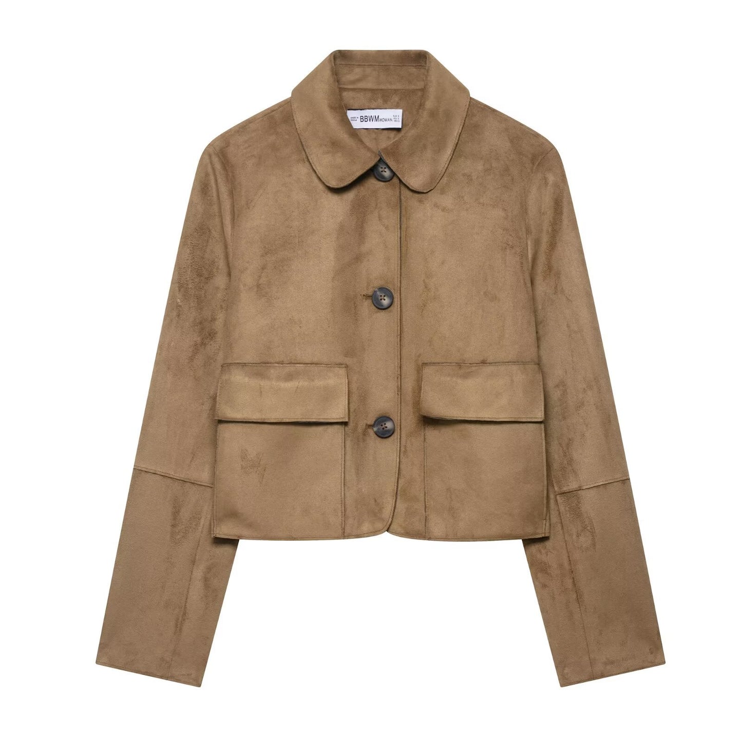 Women's Comfortable Street Casual Suede Effect Jackets