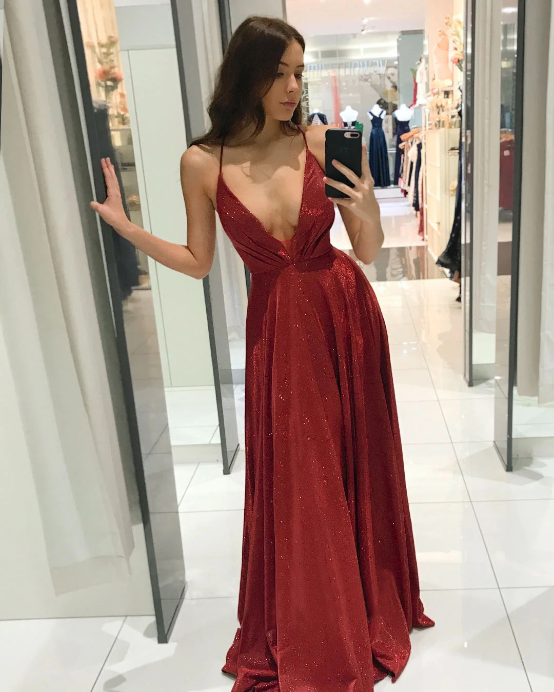 Women's Sling Deep Backless Dress Slim Fit Dresses