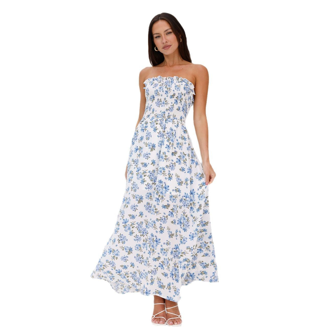 Women's Slim Fit Tube Dress Fashionable Stringy Tops