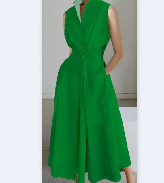Women's Dress Summer Commuting Fashion Solid Color Dresses