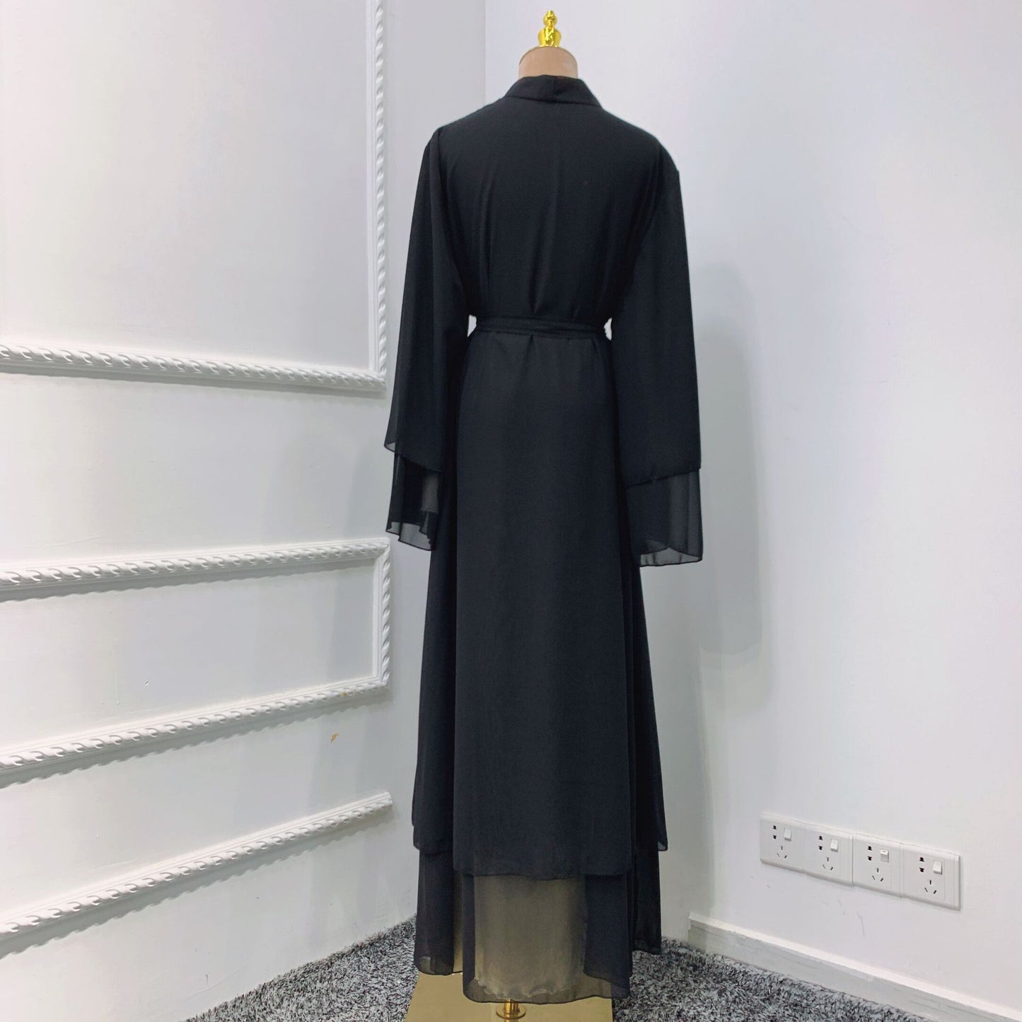 Women's Soft Elegant Robe Solid Color Dress Dresses