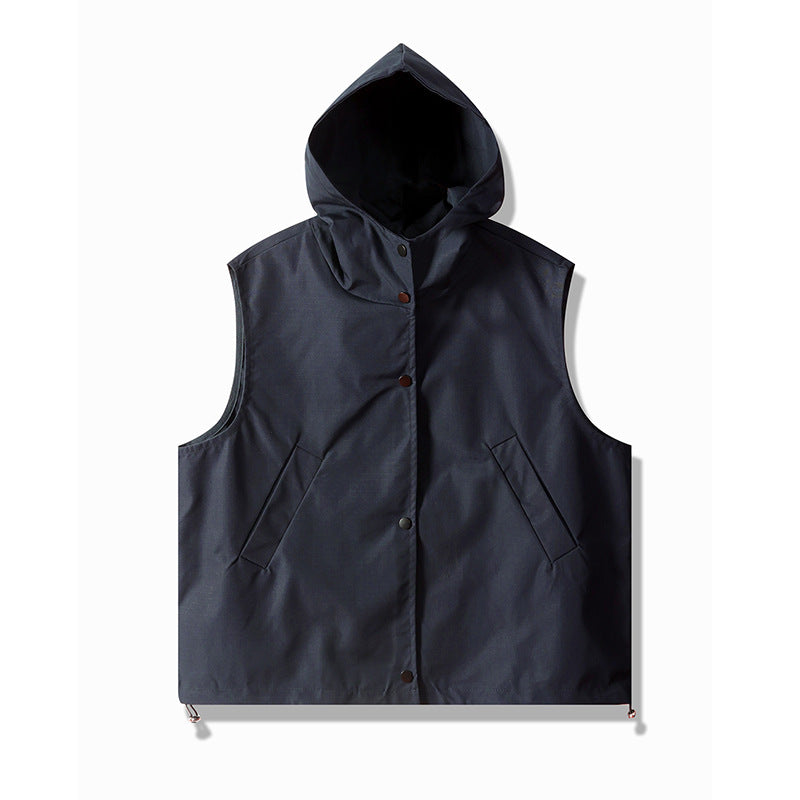 Women's Spring Cotton High Quality Casual Pocket Vests