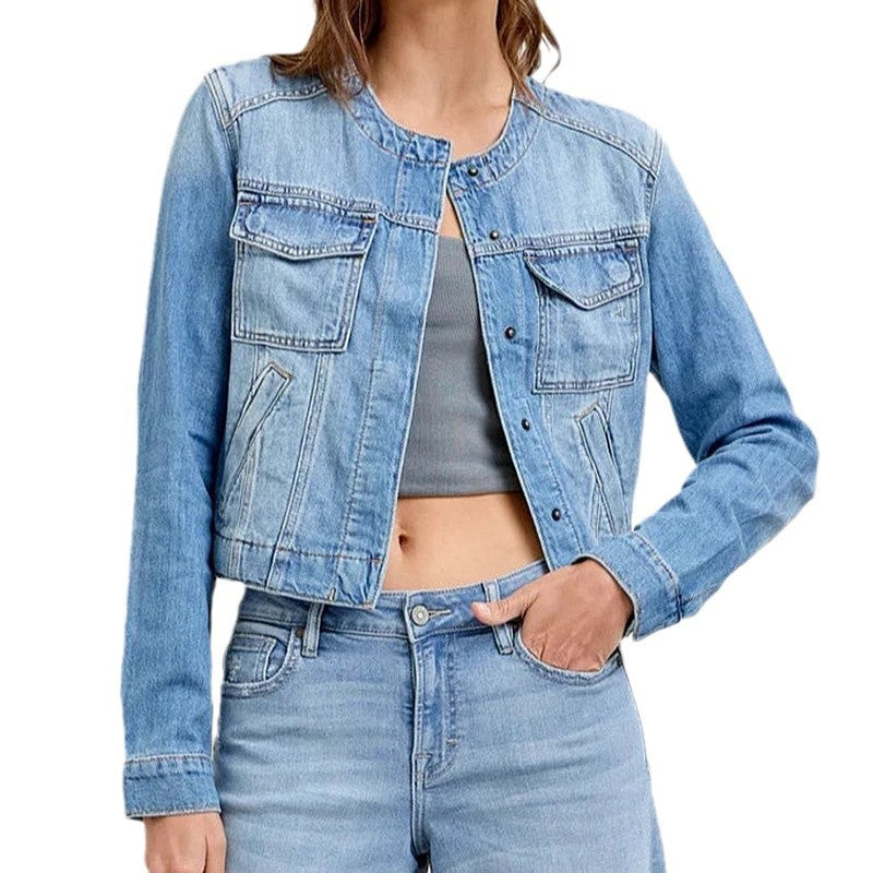 Women's Spring Long Sleeve Retro Denim For Jackets