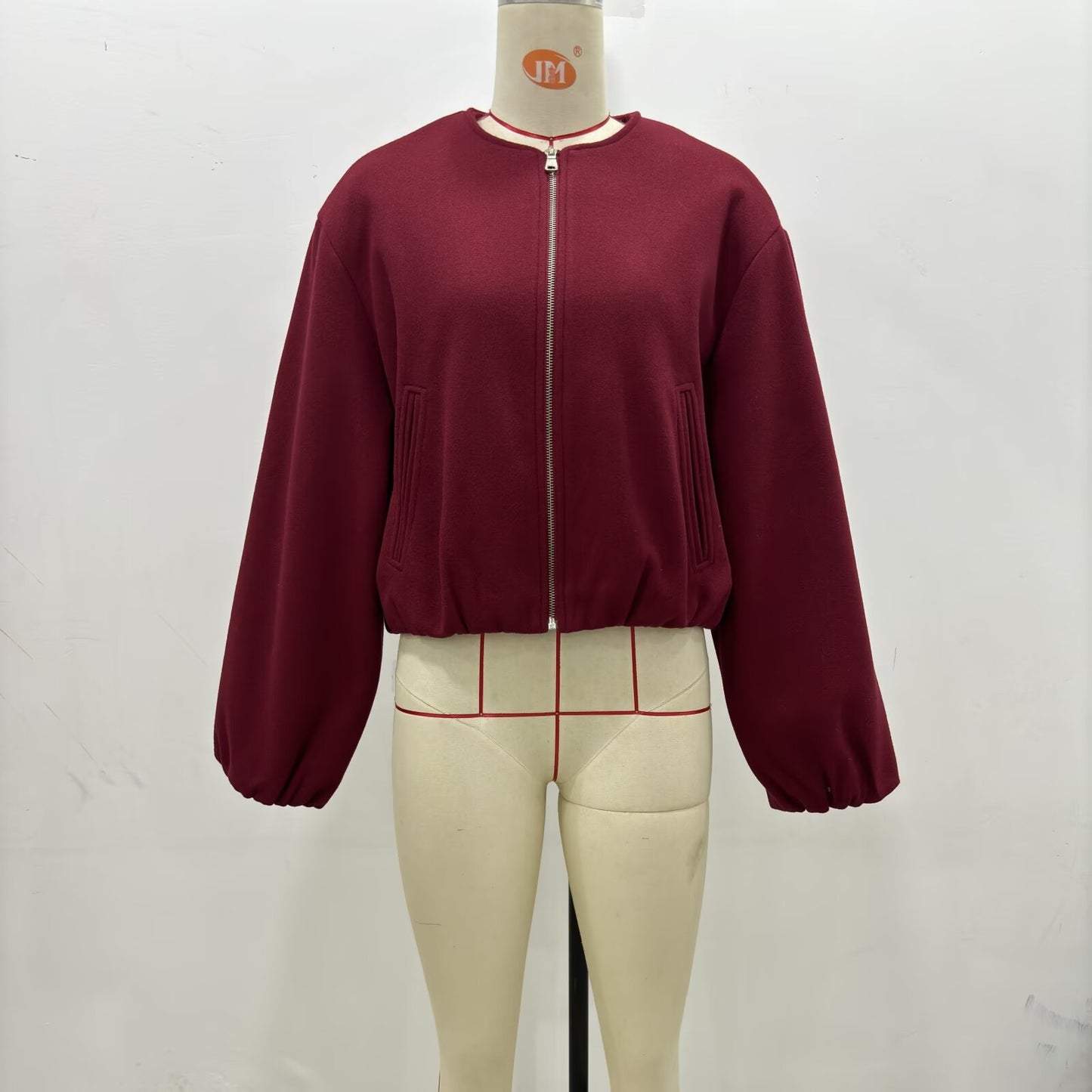Women's Versatile Round Neck Soft Bomber Jackets