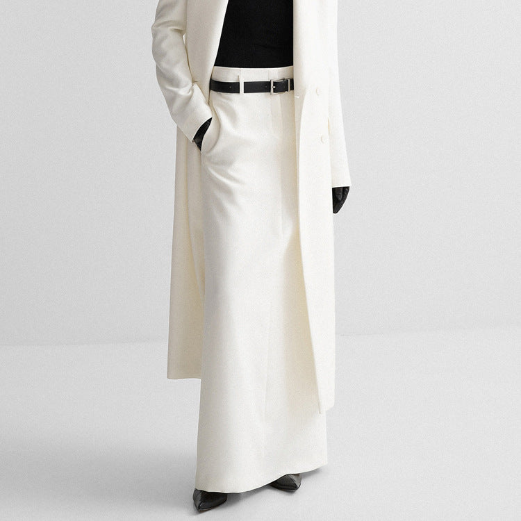 Women's Low Waist Female Temperament Commute Loose Skirts