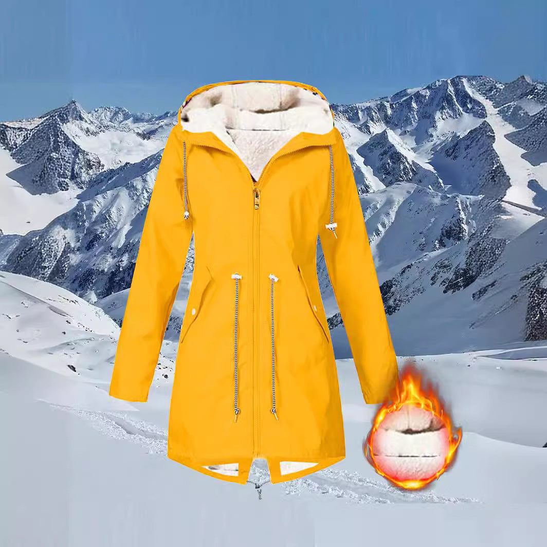 Comfortable Fleece Outdoor Mountaineering Hooded Shell Coats