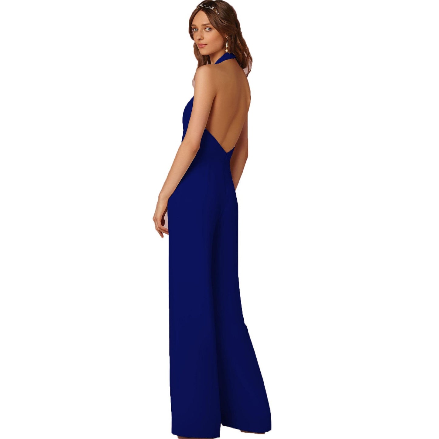 Women's Creative Style Dress Sexy Sleeveless Halter Pants